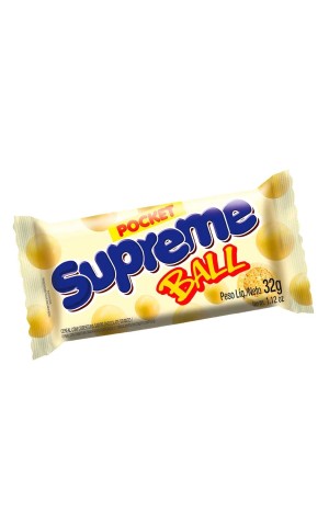 00) CHOCOLATE SUPREME BALL POCKET BRANCO 32G CX/30