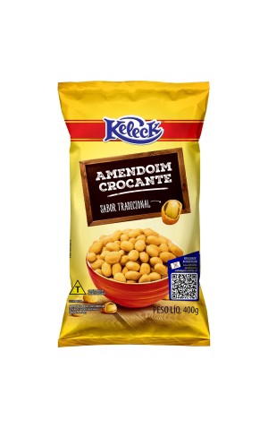 00) KELECK AMENDOIM 400G CROCANTE TRADICIONAL PC/10