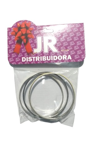 31) PULSEIRA ARGOLA BRANCA E PRETA C/3 PC/12