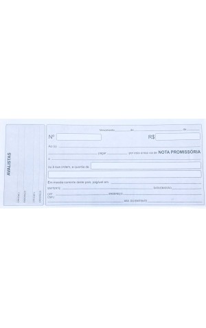 13) TALAO NOTA PROMISSORIA PC/24