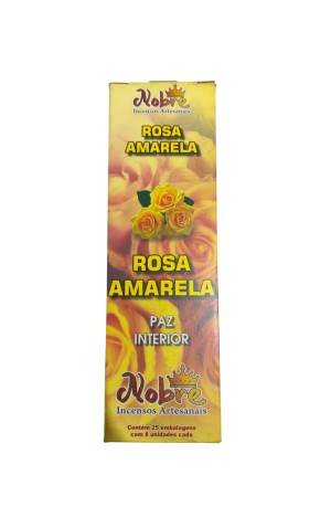 27) INCENSO ROSA AMARELA CX/25