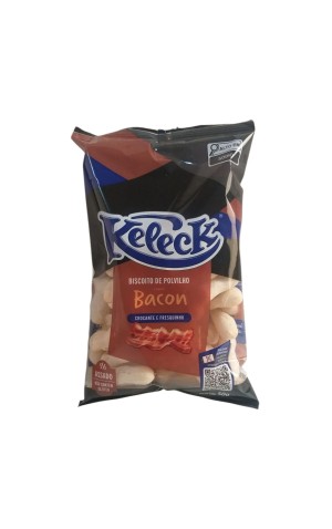 00) KELECK BISCOITO SABOR BACON 50G CX/18