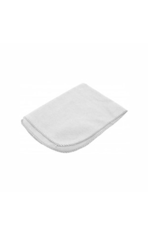 16) FLANELA 28X38 BRANCA MEDIA PC/50