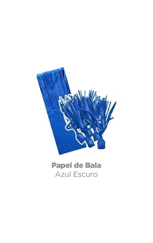 17) PAPEL DE SEDA PARA BALA AZUL C/32 PC/10