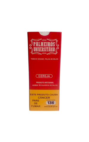 19) CIGARRO PALHA CAIXINHA CEREJA C/10 CX/10