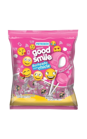00) PIETROBON PIRULITO GOOD SMILE COM CHICLE 480G UN/1