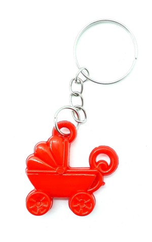 28) CHAVEIRO CARRINHO ARGOLA PEQUENO CORES SORTIDAS DZ/12