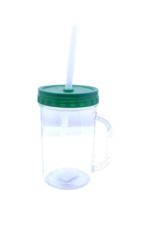 12) PLASTICO CANECA COM CANUDO TAMPAS SORTIDAS PC/30