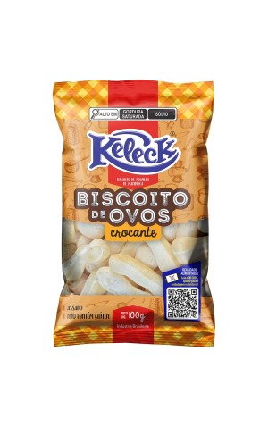 00) KELECK BISCOITO DE OVOS 100G CX/10