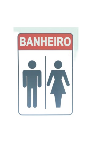 14) PLACA DE BANHEIRO UNISEX C/1 PC/24