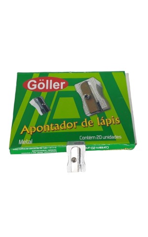 13) APONTADOR GOLLER RETANGULAR FERRO SEM DEPOSITO CX/20