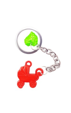 28) CHAVEIRO CARRINHO ARGOLA GRANDE CORES SORTIDAS DZ/12