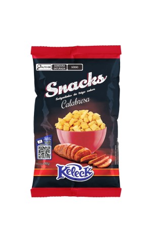 00) KELECK SNACK 140G CALABRESA CX/14