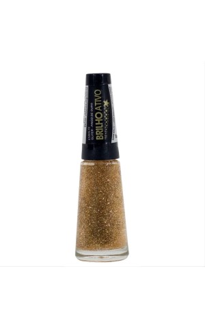 26) ESMALTE GLITER PINGO DE OURO PC/12