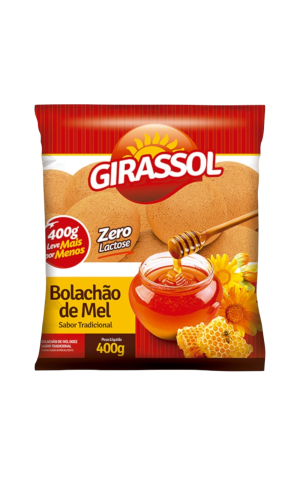 00) GIRASSOL BOLACHAO DE MEL SEM CALDA 400G CX/12