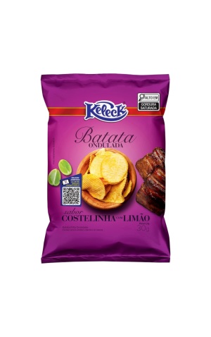 00) KELECK BATATA 30G COSTELINHA COM LIMAO CX/14
