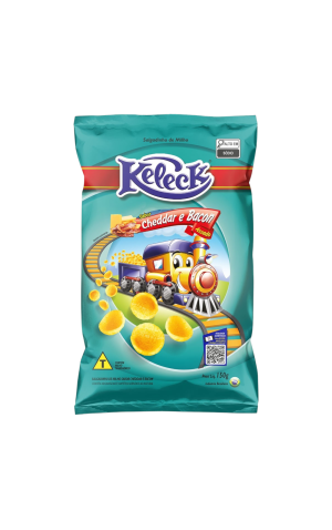00)  KELECK SALGADINHO 150G CHEDDAR E BACON PC/10
